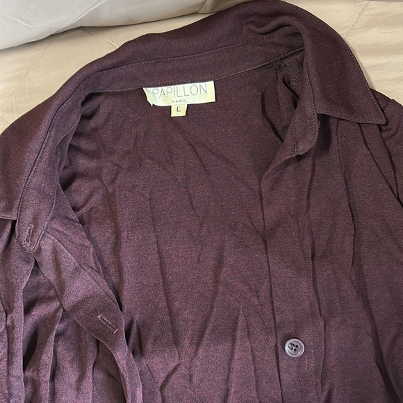 Papillon Paris button down shirt women size L - Picture 2 of 4